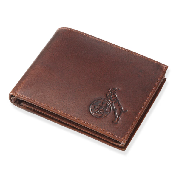 1. FC Köln - Büffelleder Geldbörse Braun